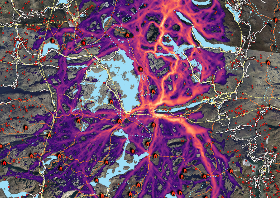 Fig 3 - REINDEER CORRIDORS LOST