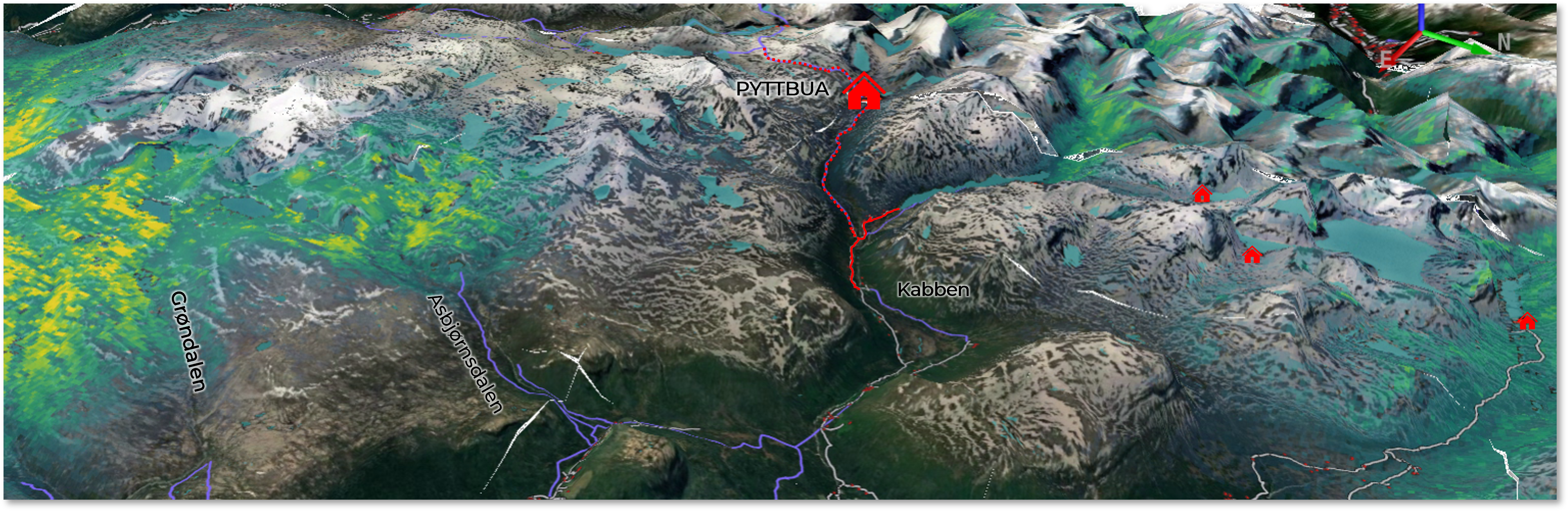 EXAMPLE 3: EFFECT OF CLOSING TOURIST INFRASTRUCTURE  (Reinheimen-Breheimen wild reindeer area, Norway) 